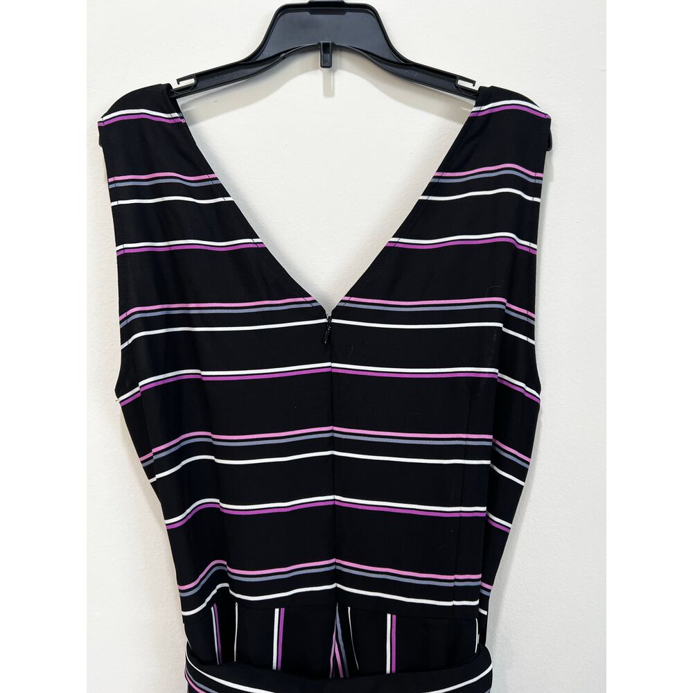 Wide Crop Leg Pantsuit, Romper, Striped Worthington 12 - Picture 3 of 7